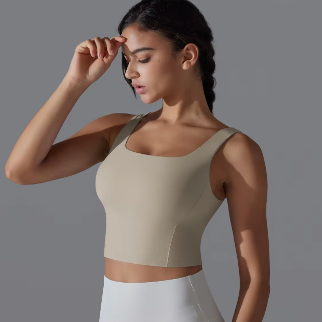 Square Neck Crop Tops