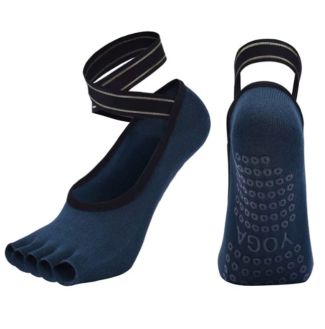 Open Toe Grippies With Back Strap
