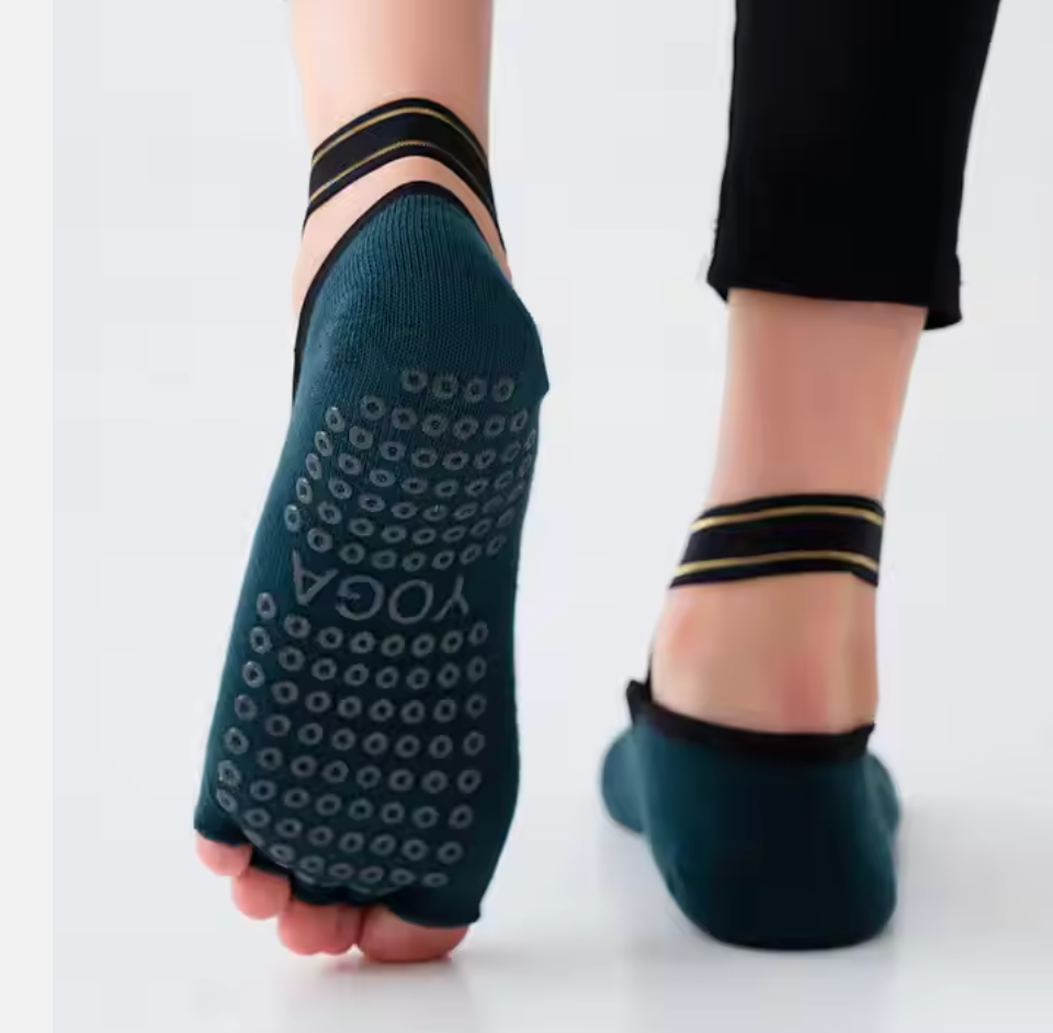 Open Toe Grippies With Back Strap