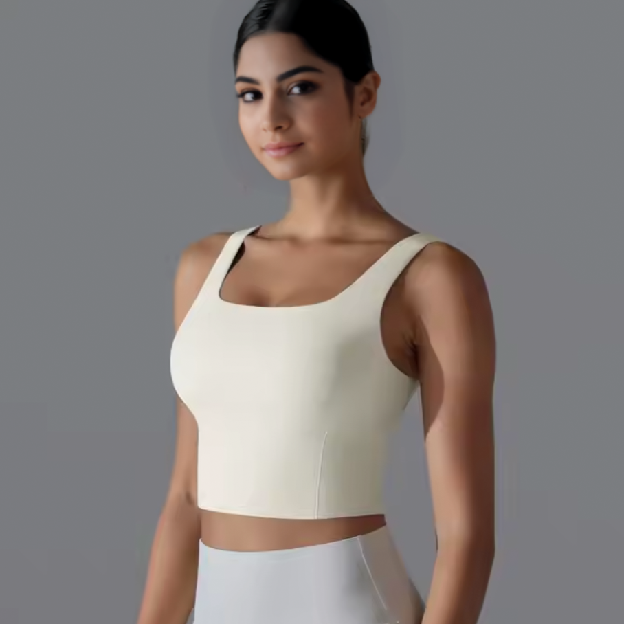 Square Neck Crop Tops