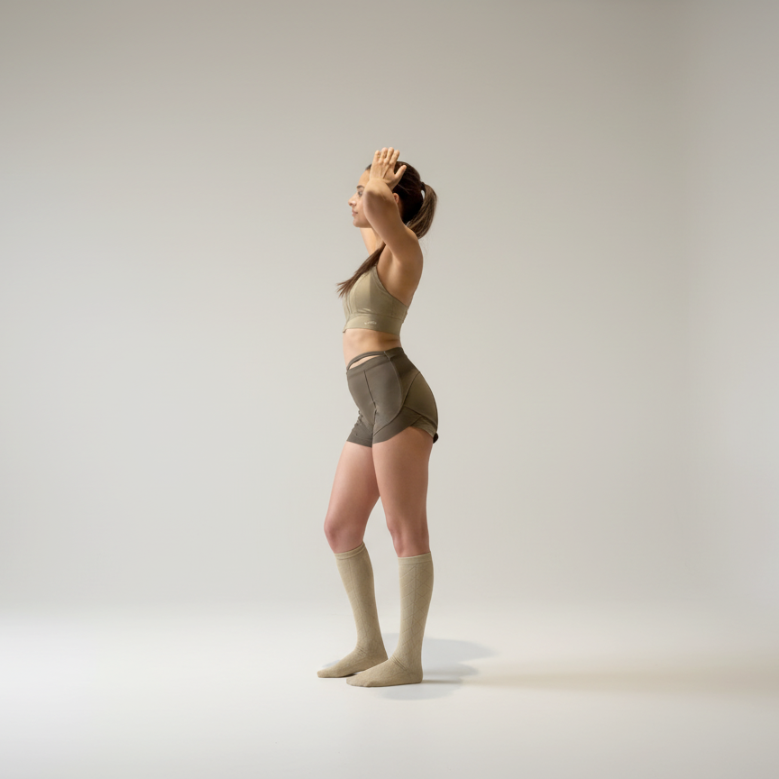 Frill-Edge Running Shorts