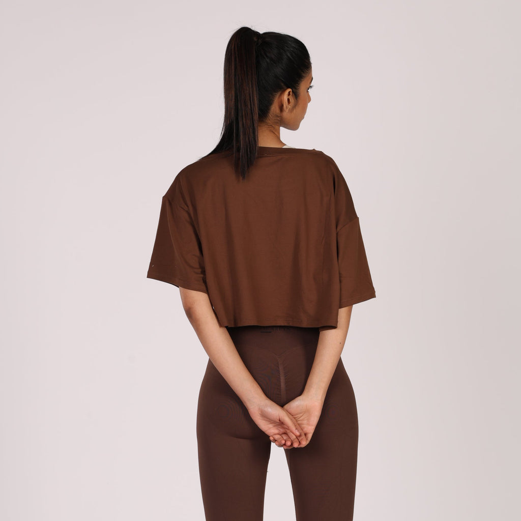 Easy Fit Half-Sleeve Cropped T-Shirts