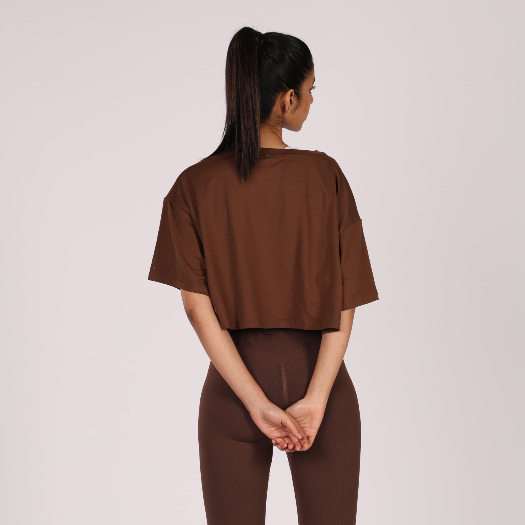 Easy Fit Half-Sleeve Cropped T-Shirts