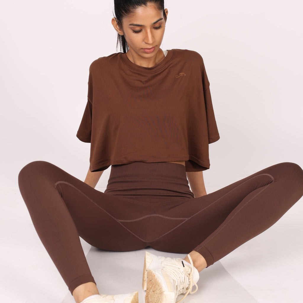 Easy Fit Half-Sleeve Cropped T-Shirts