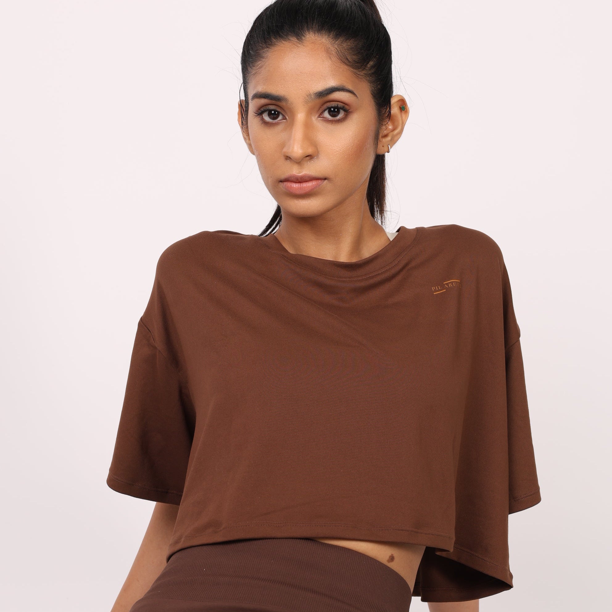 Easy Fit Half-Sleeve Cropped T-Shirts