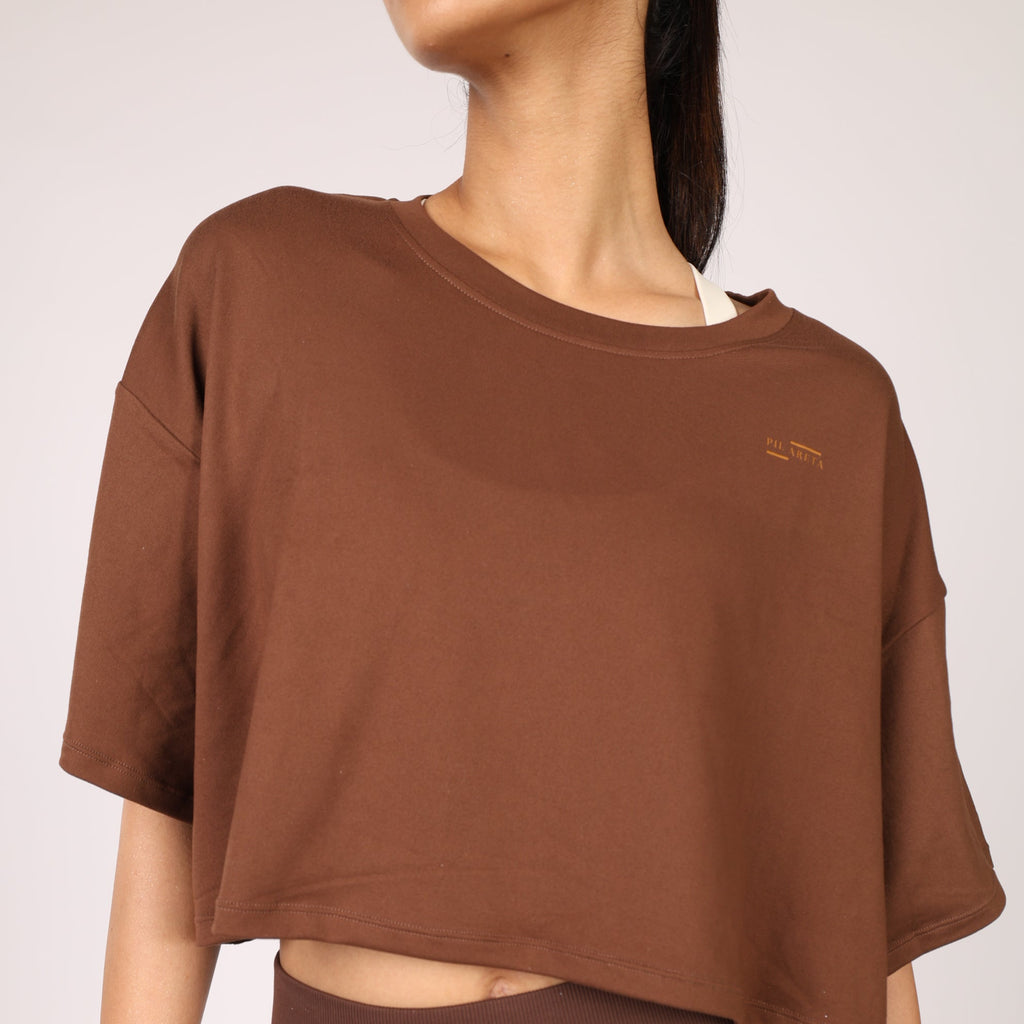 Easy Fit Half-Sleeve Cropped T-Shirts