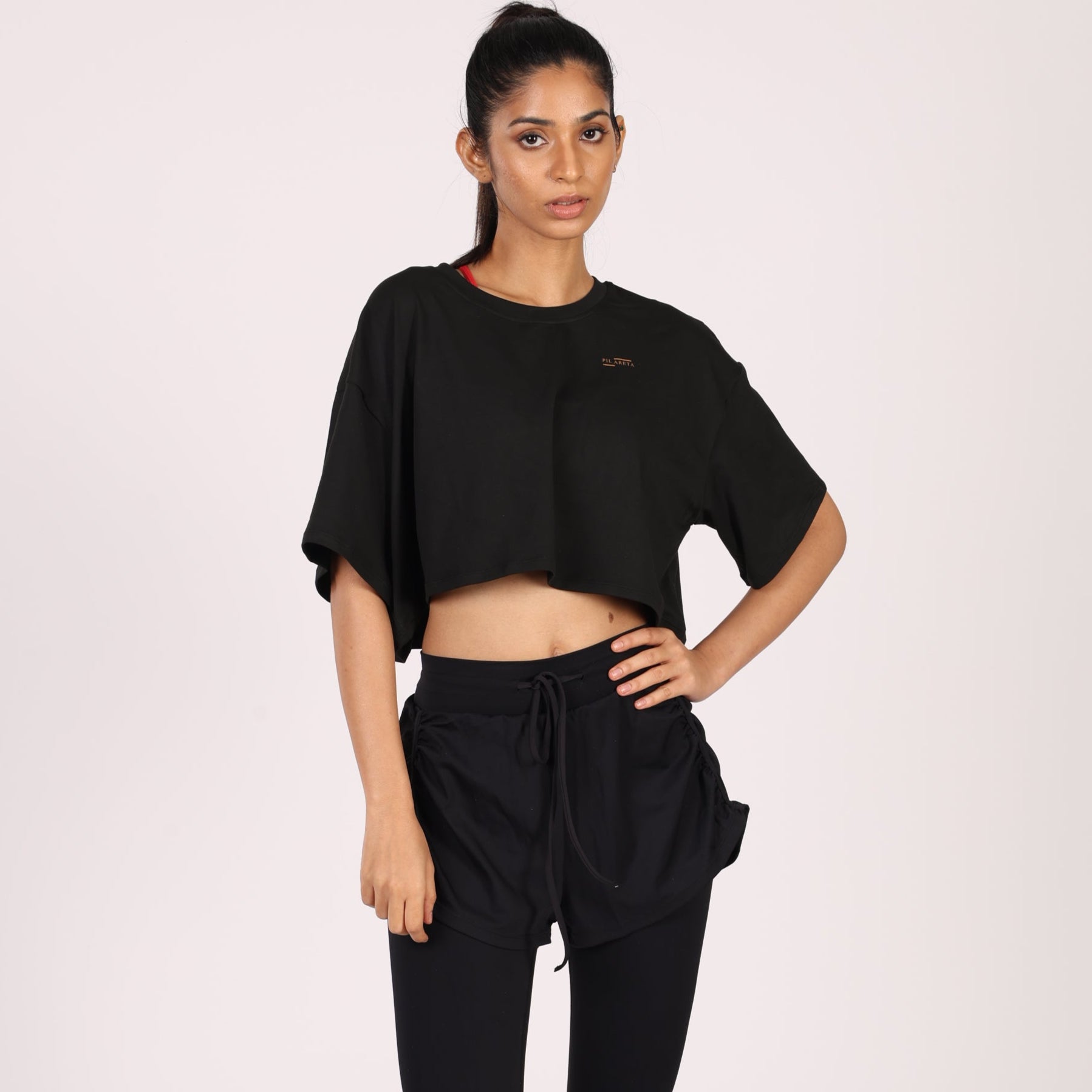 Easy Fit Half-Sleeve Cropped T-Shirts