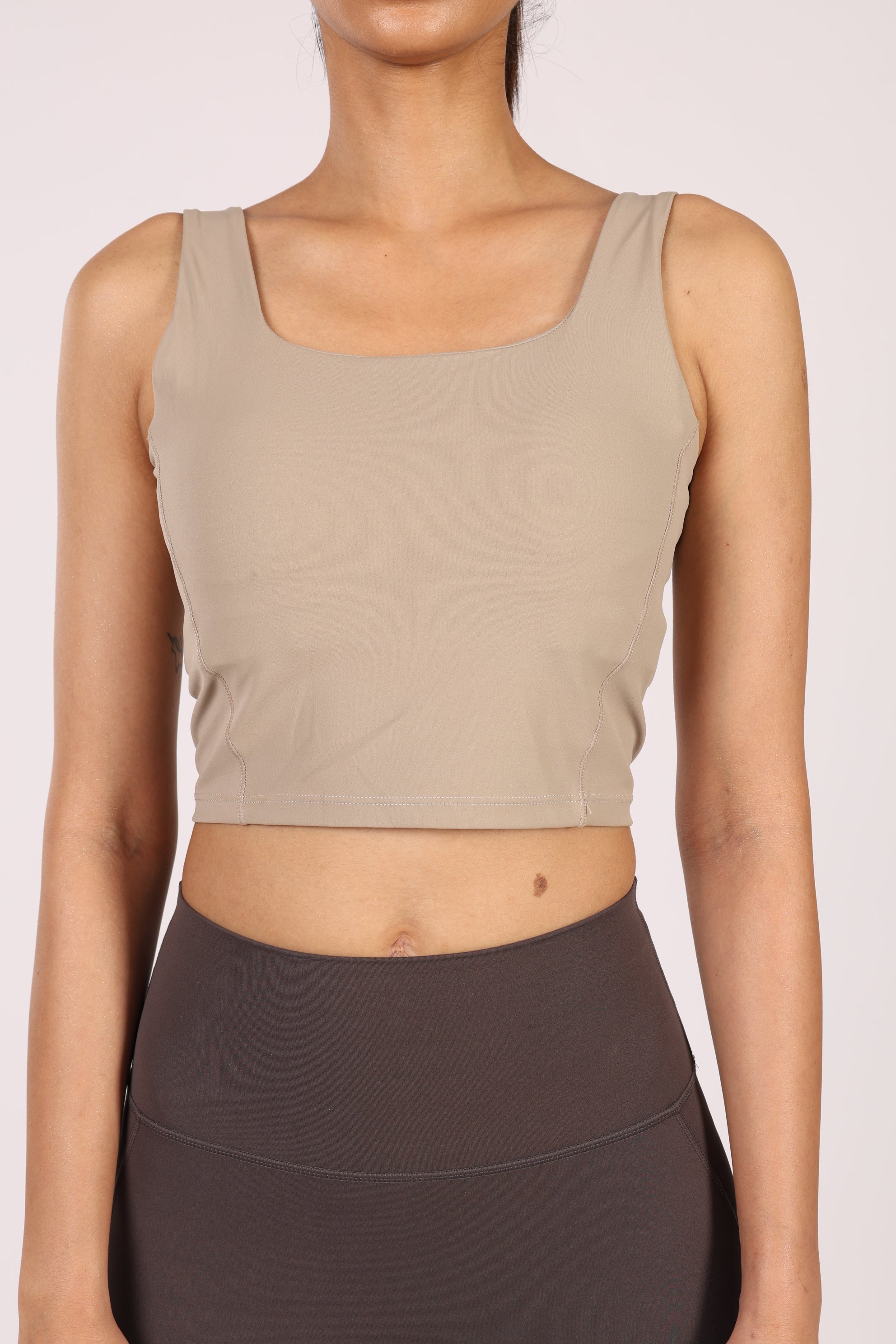Square Neck Crop Tops