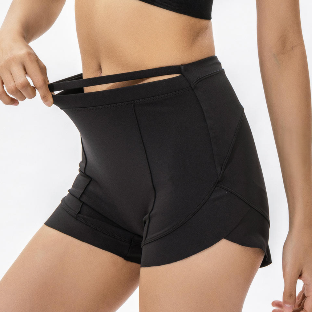 Frill-Edge Running Shorts