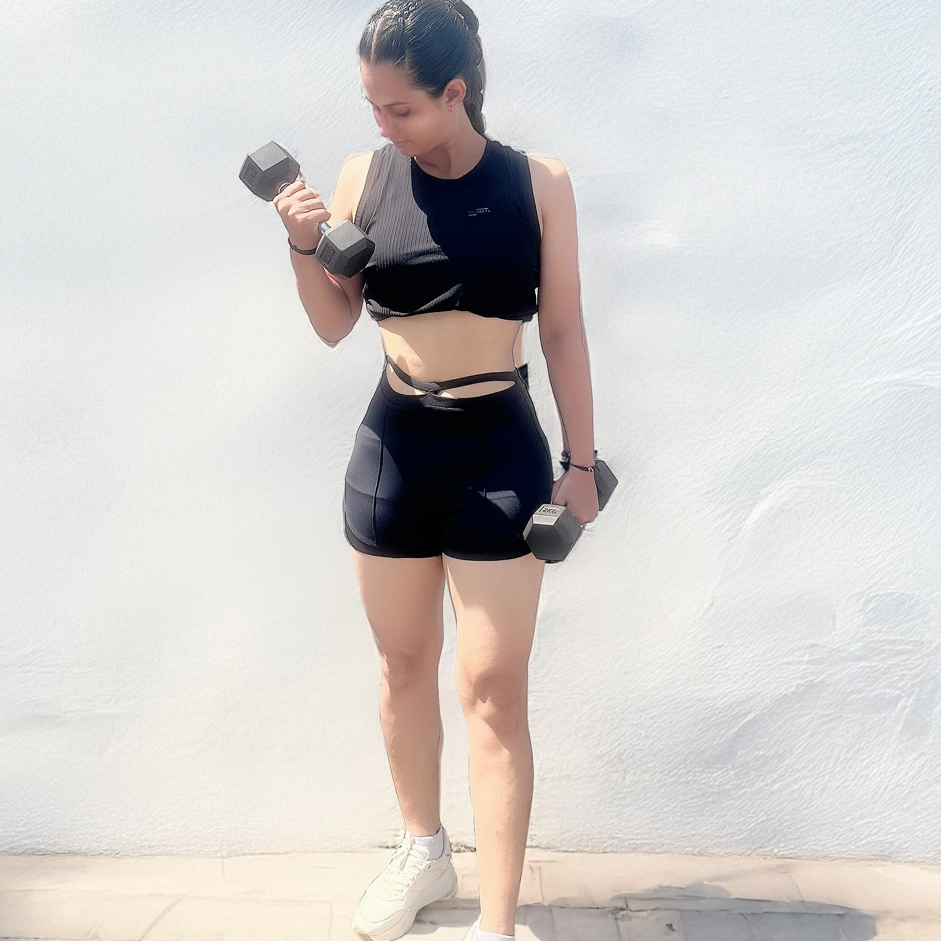 Frill-Edge Running Shorts
