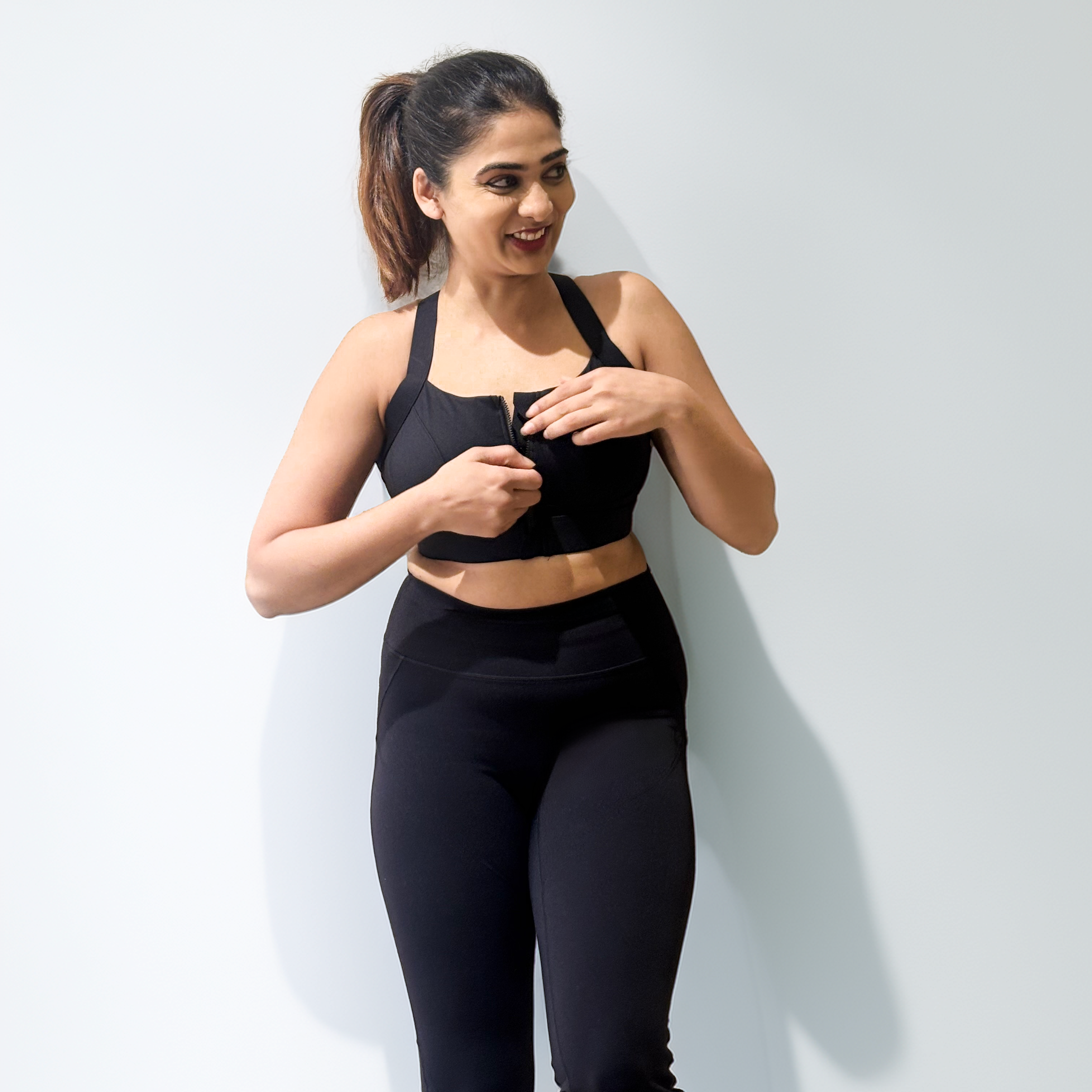 High Impact Bra With Halter Straps