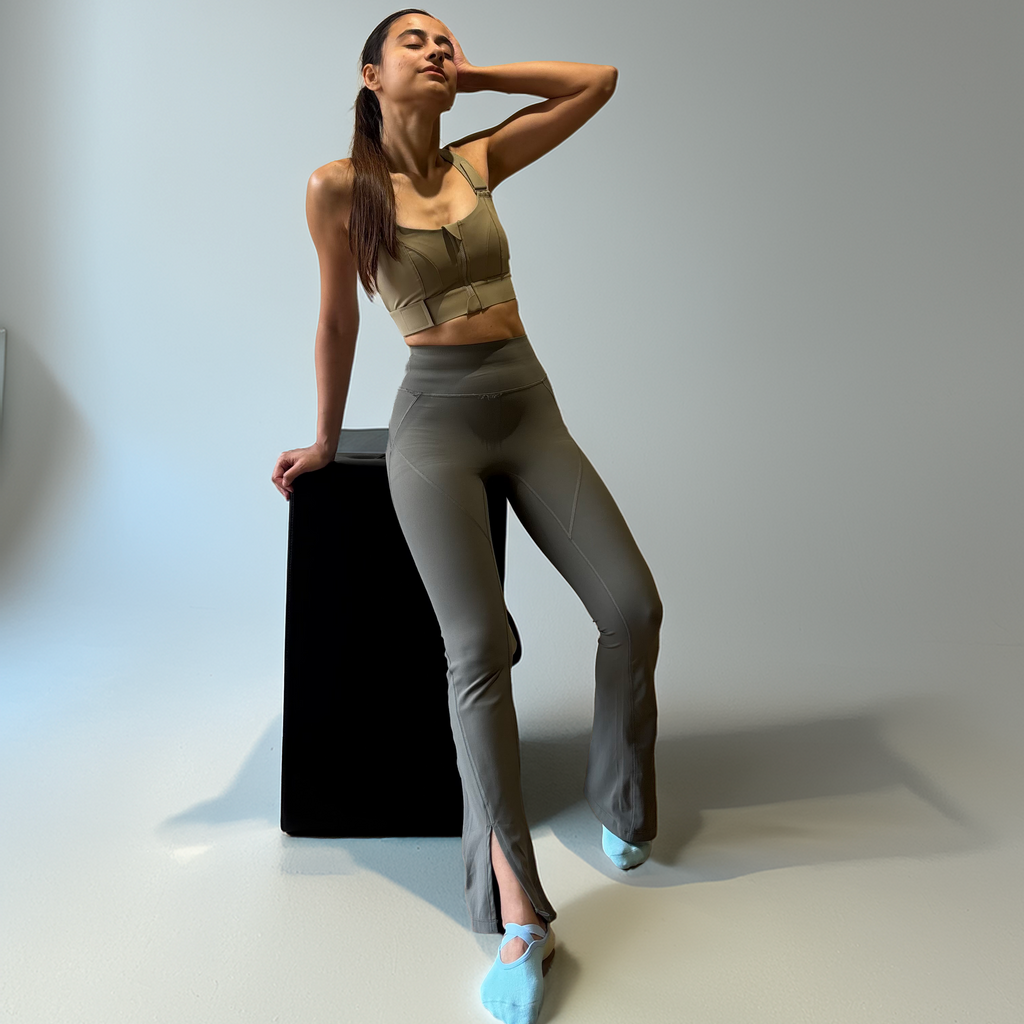 Full length Flair Pants With Front Slit