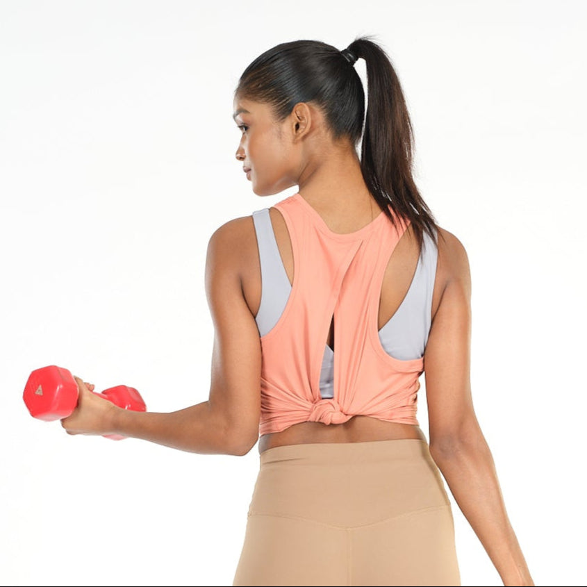 Back Slit Loose Tank Top
