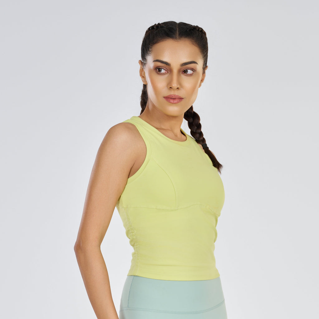 Cut Sleeves Padded Top