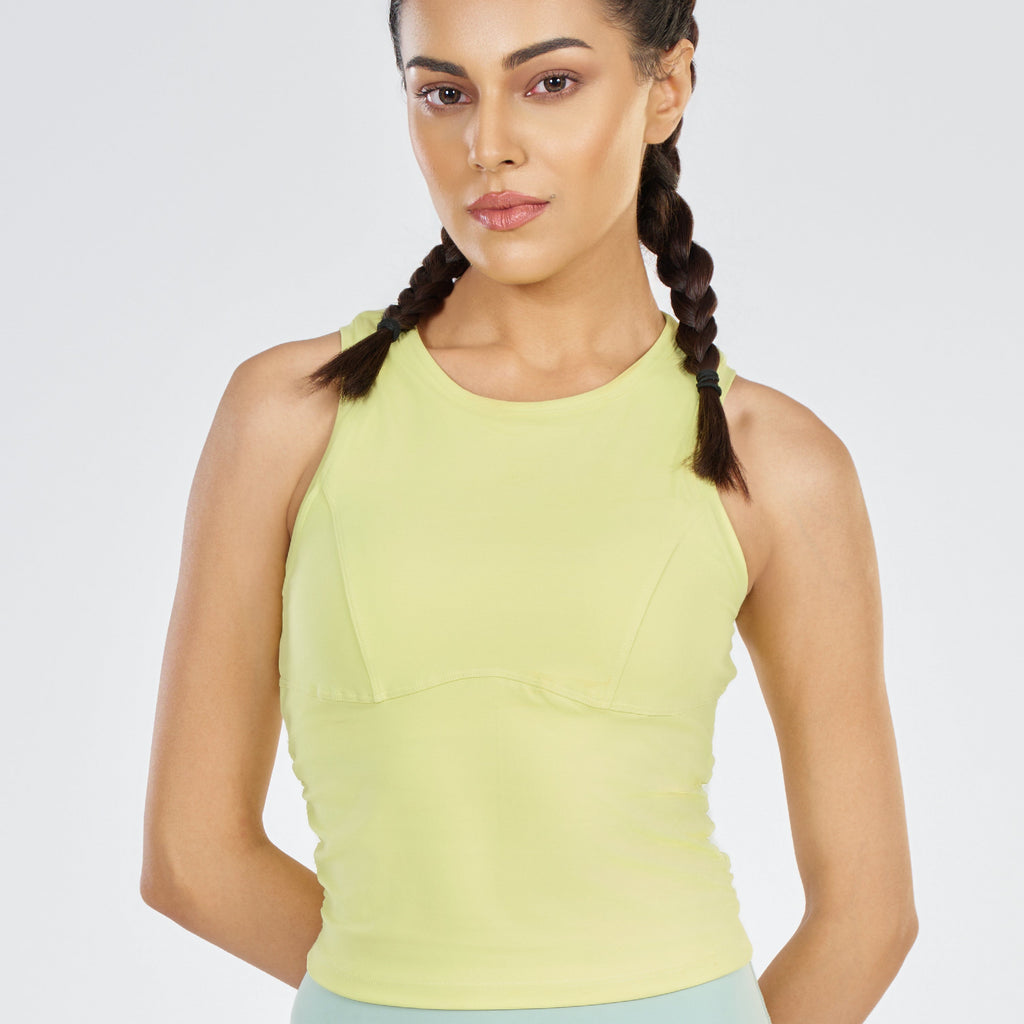 Cut Sleeves Padded Top