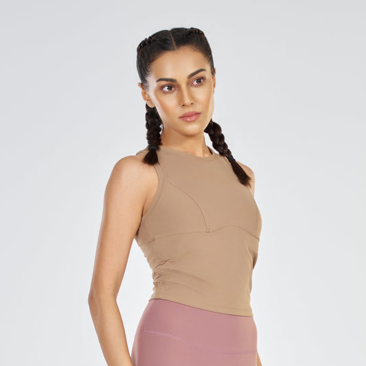 Cut Sleeves Padded Top