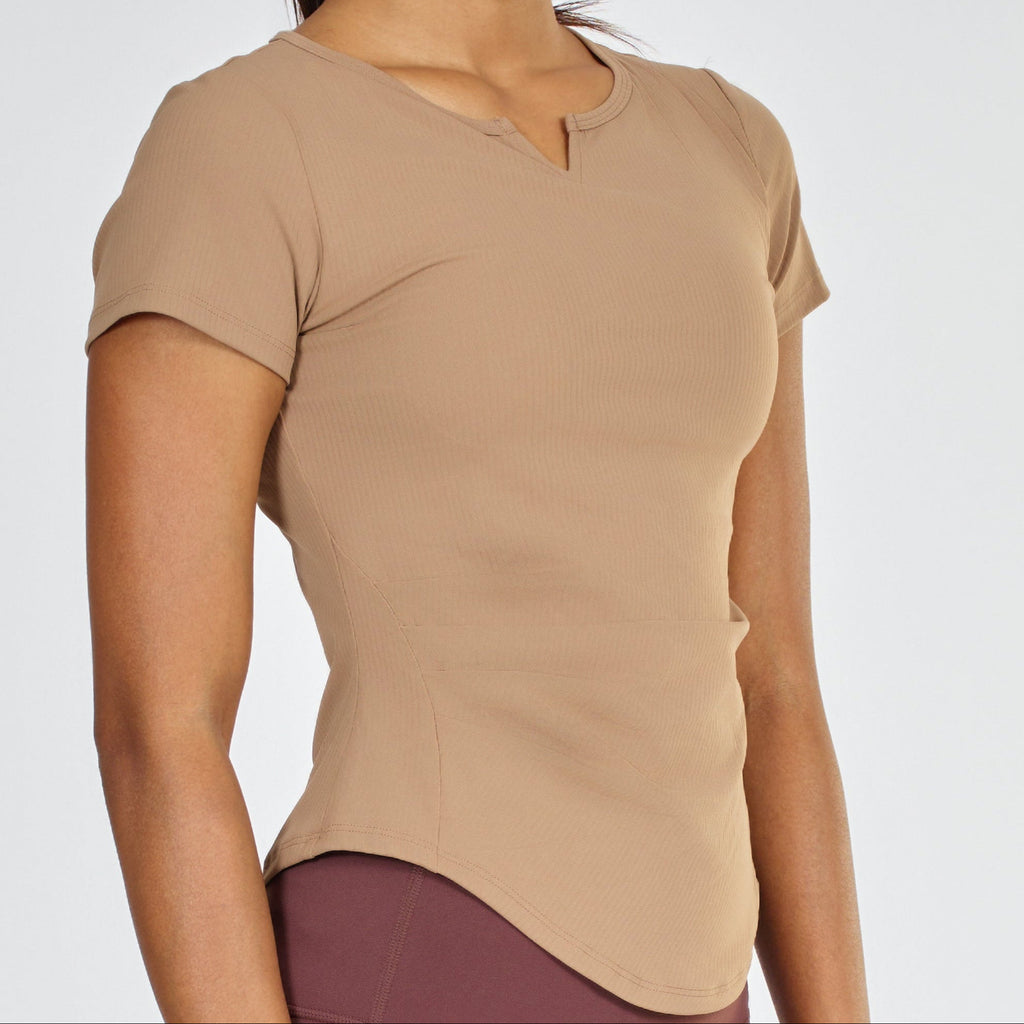 V-Neck Slim Fit Padded Top