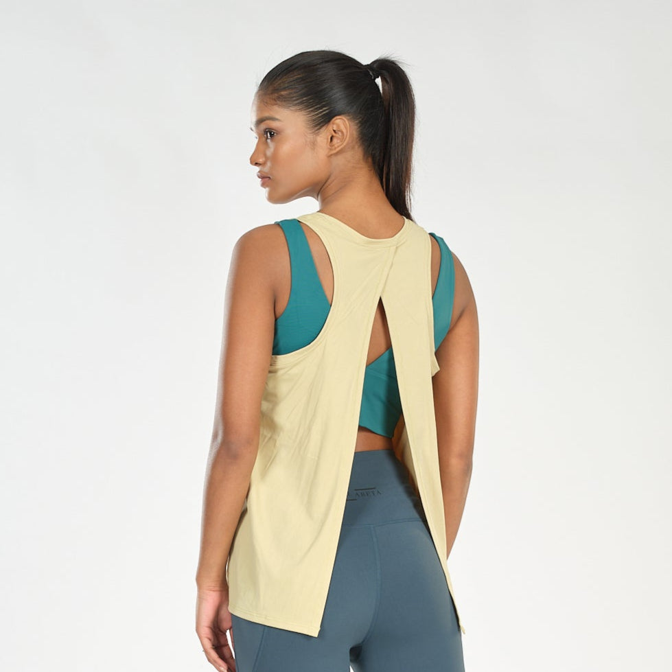 Back Slit Loose Tank Top