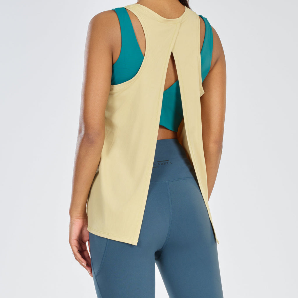 Back Slit Loose Tank Top