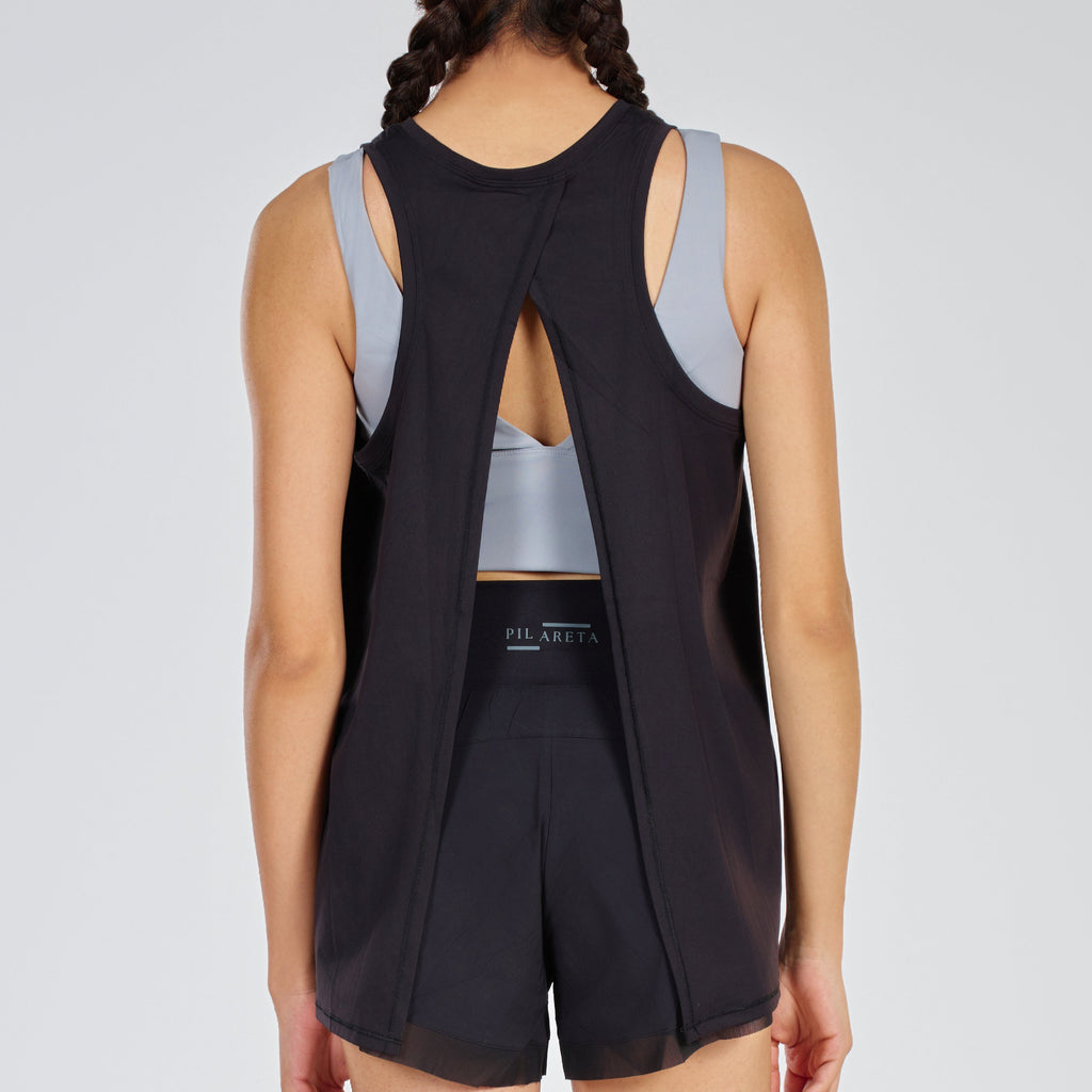 Back Slit Loose Tank Top