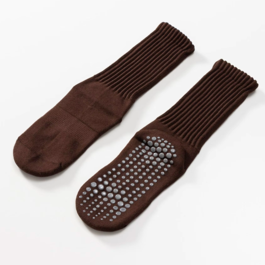 Terry Slouch Pilates Grip Socks for Winters