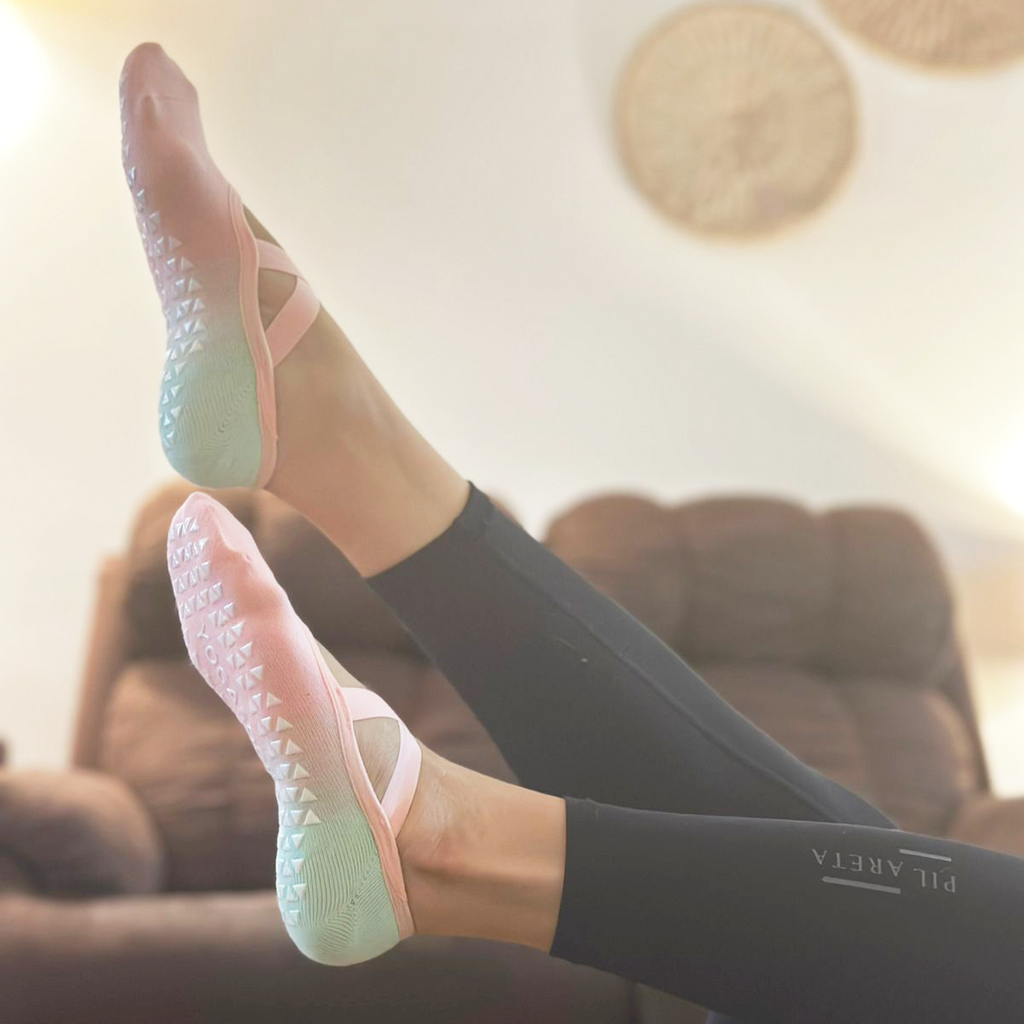 Two-Toned Ombré Grip Socks