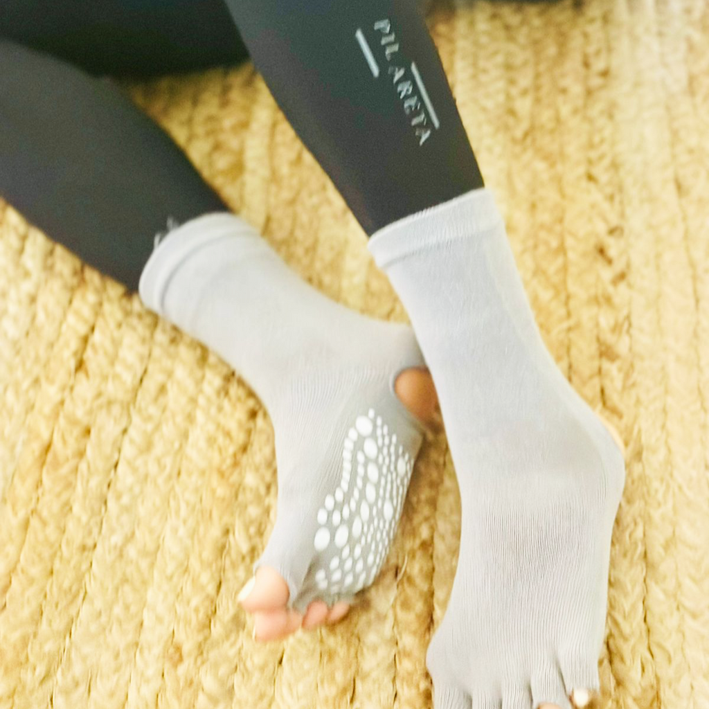 Open Heal long Grip Socks