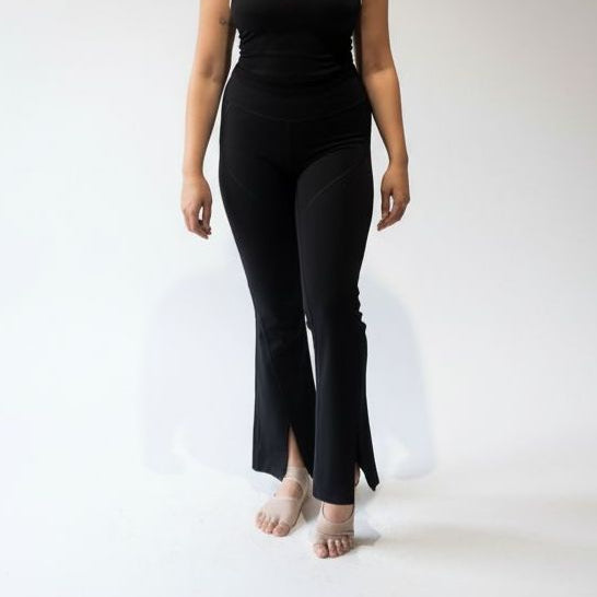 Full length Flair Pants With Front Slit