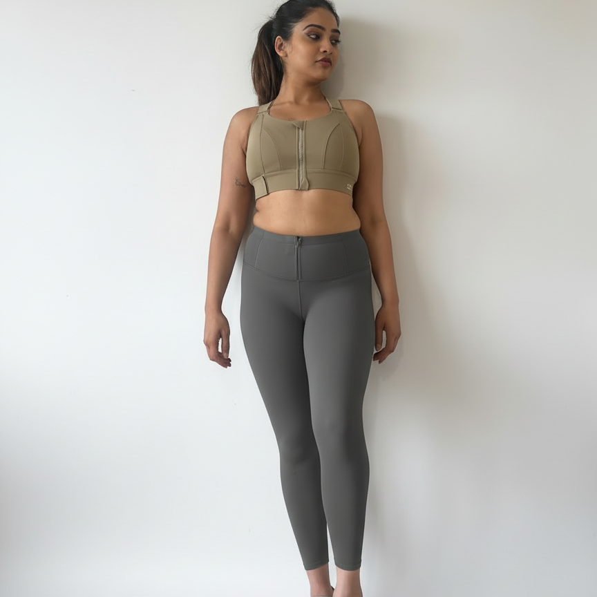 Leggings With Front Zip